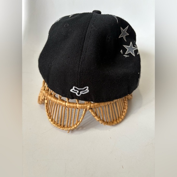 Rockstar energy Fox racing hat black stars Y2K - Picture 4 of 7